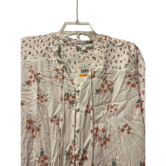 Hippy Rose white floral blouse - Picture 2 of 4